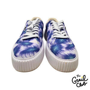 Fila Womens Shoes Size 10 Platform‎ Blue and White Tie-Dye Sneakers SXM91628-421